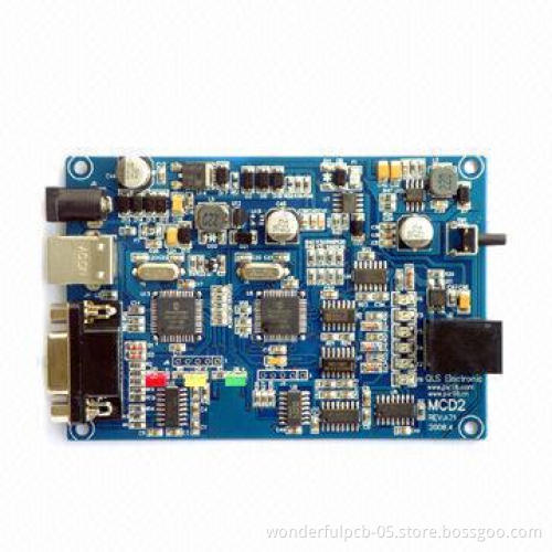 91 x 68mm Double-sided PCB for CCTV Camera, with Gold-plated Surface Treatment